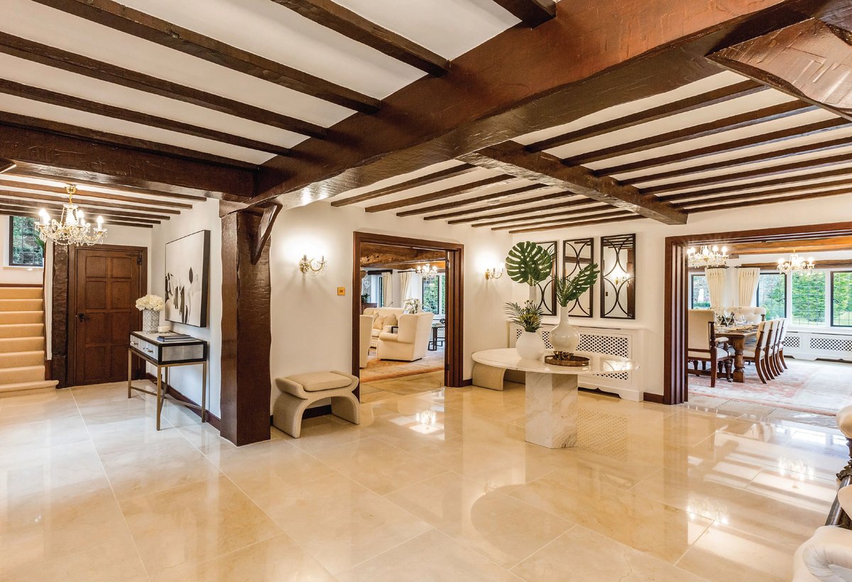 Large room with stone floor