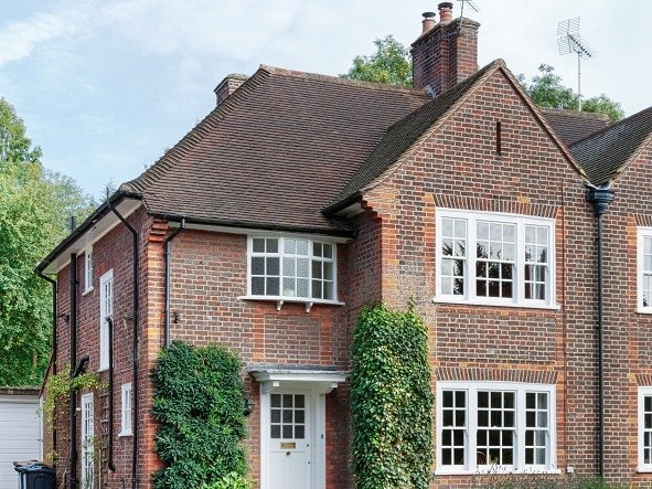 House with sash windows