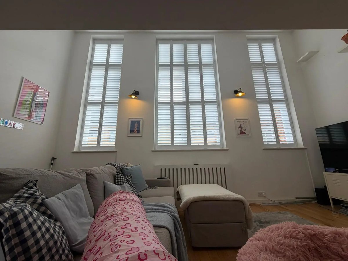 Bay window with shutters