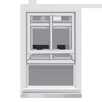 Sash window illustration