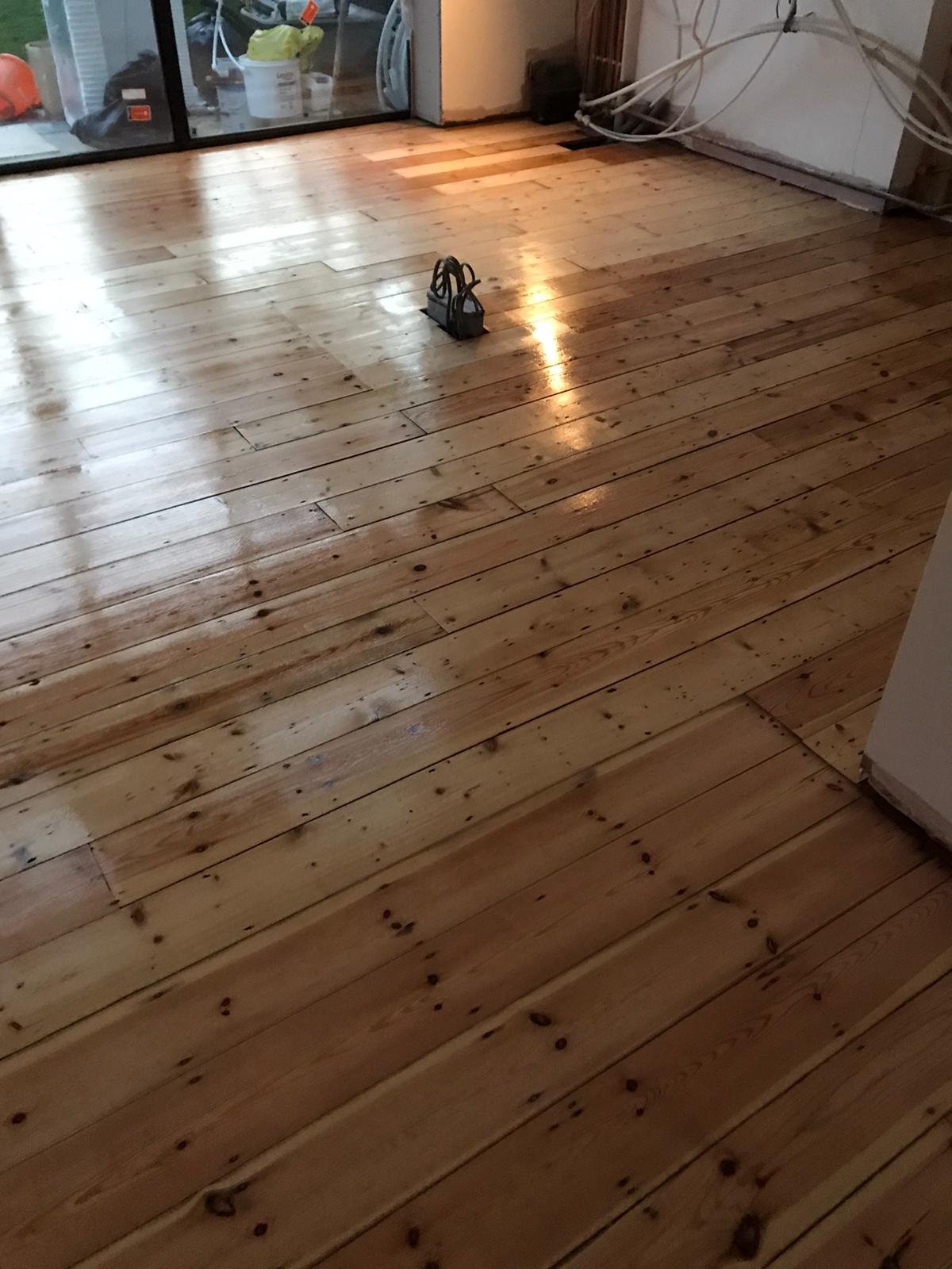 Finished sanded and polished floor