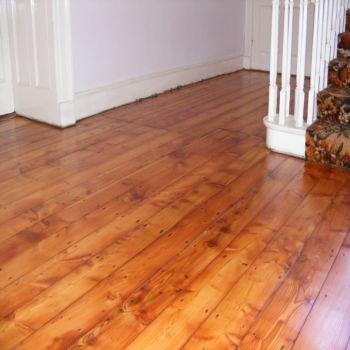 After floor sanding and polishing