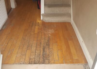 Before floor sanding and polishing