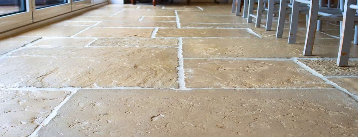 Close up of flagstone flooring