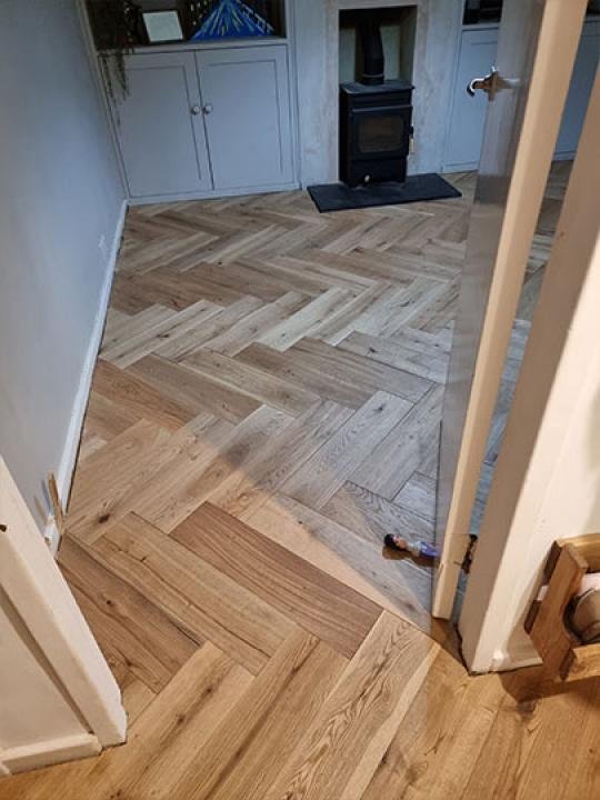 wood floor fitting