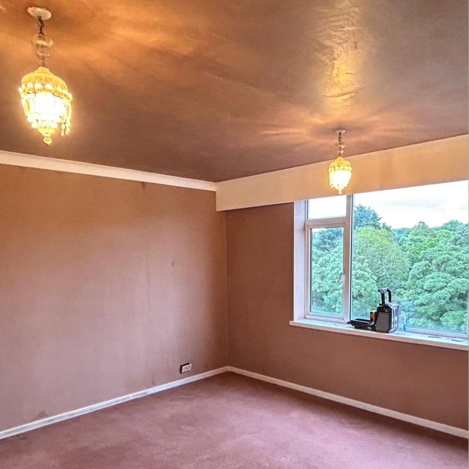 Room after plastering