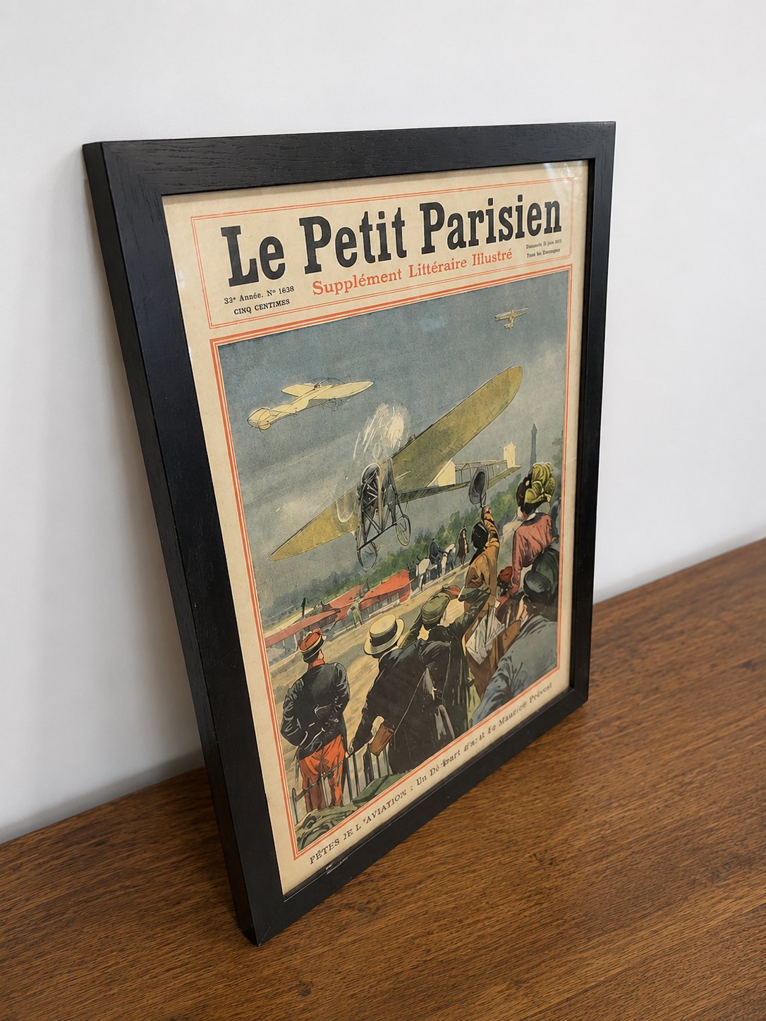 Framed Le Petit Parisien Newspaper