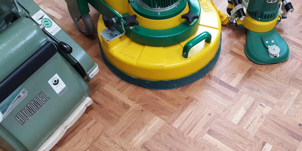 Flooring equipment on finished floor