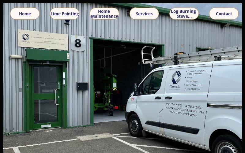Company building and van