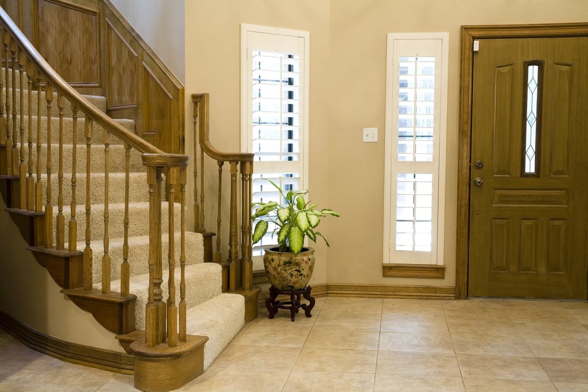 Interior with windows and door