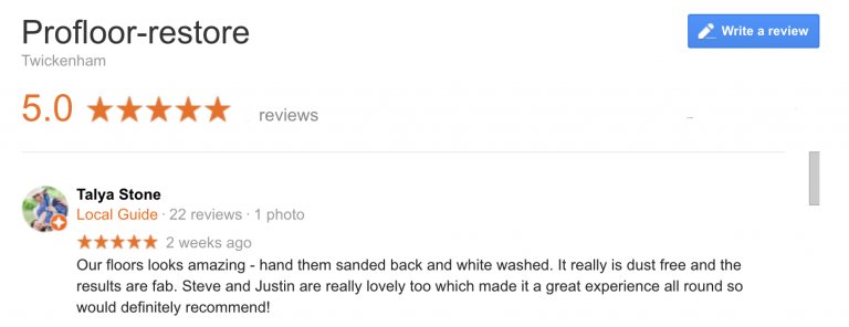 Customer review
