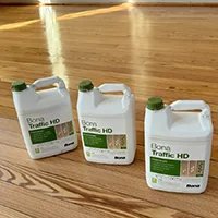 Bona Traffic HD floor finish on wooden floor