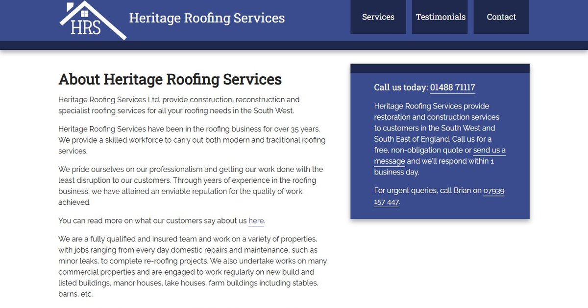 Heritage Roofing Services Ltd